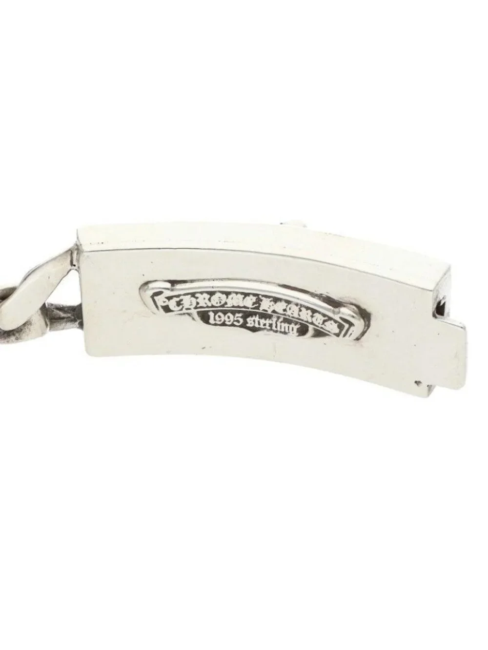 Chrome Hearts ID Dagger ID Classic Link Silver Bracelet